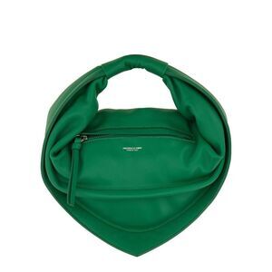 FEDERICO CINA Twisted Handle Leather Handbag Women GREEN Handbags